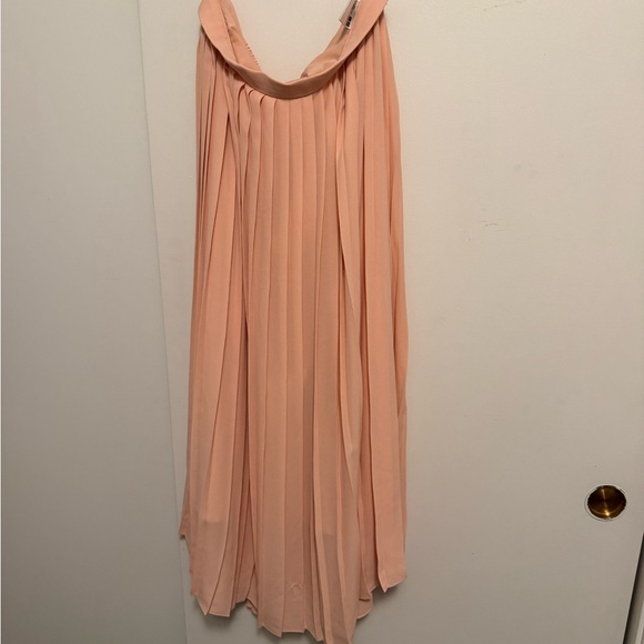 Uniqlo Pink Pleated Maxi Skirt | Flowy Spring Style | Size L - Picture 1 of 2